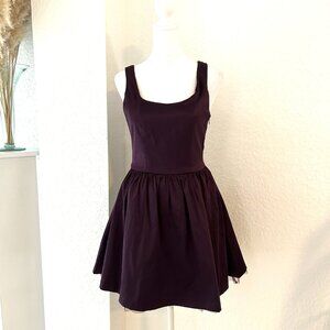 Forever 21 Sateen Plum Tulle Bowed Dress